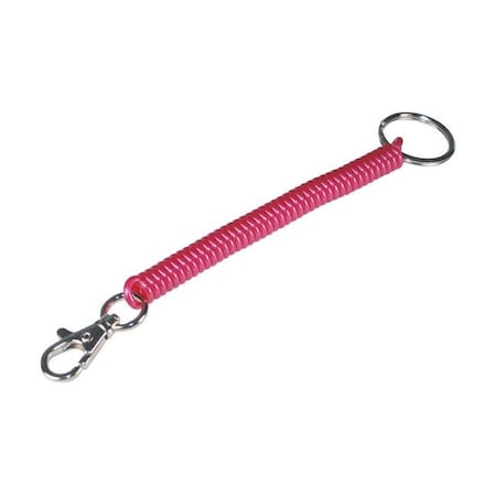 Hillman Hillman 5936745 Plastic & Metal Wrist Coil Key Chain; Assorted - Pack of 5 5936745